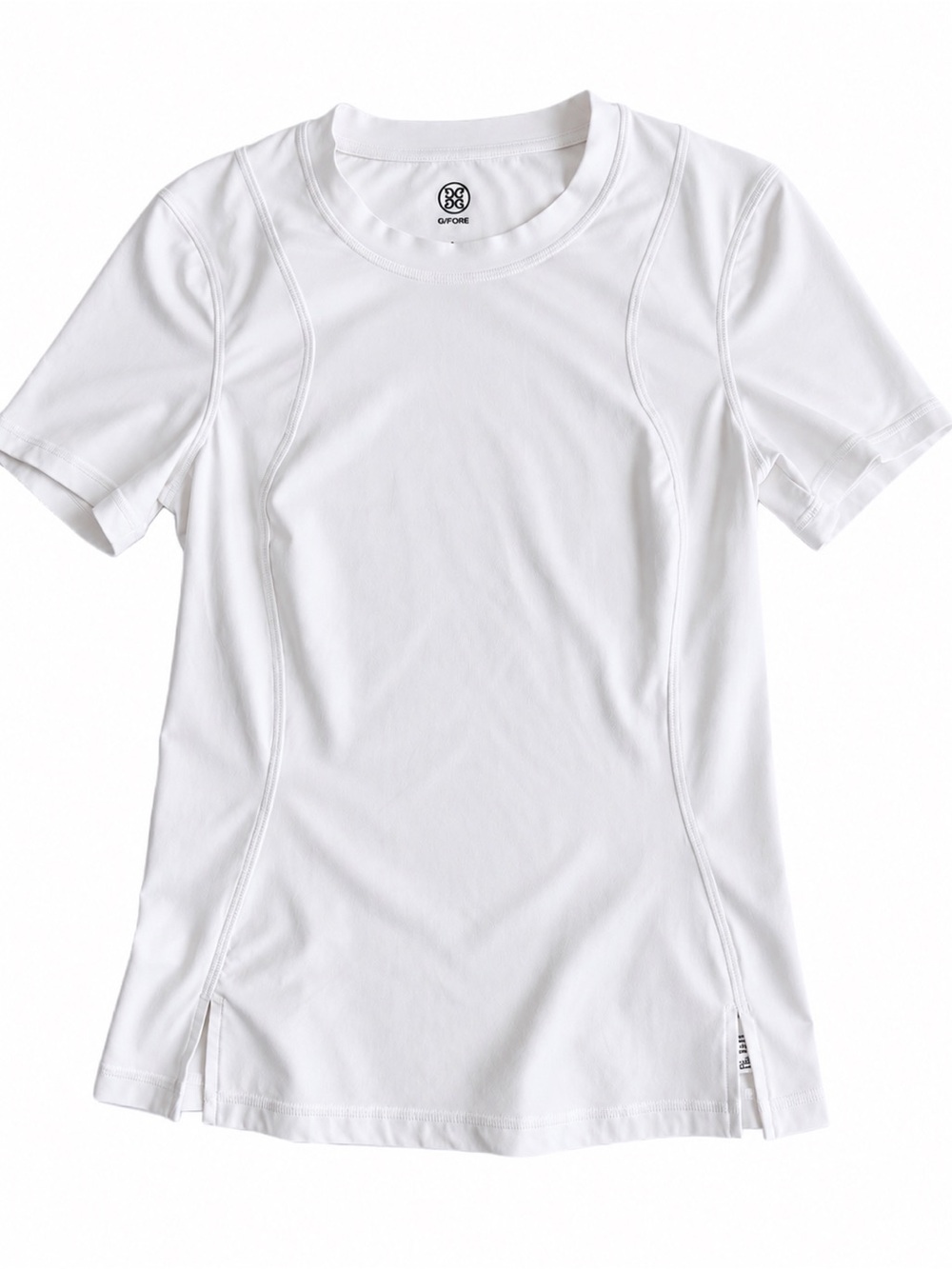 G/FORE Essential Tech Cotton Jersey Operative Golf Tee White Size S